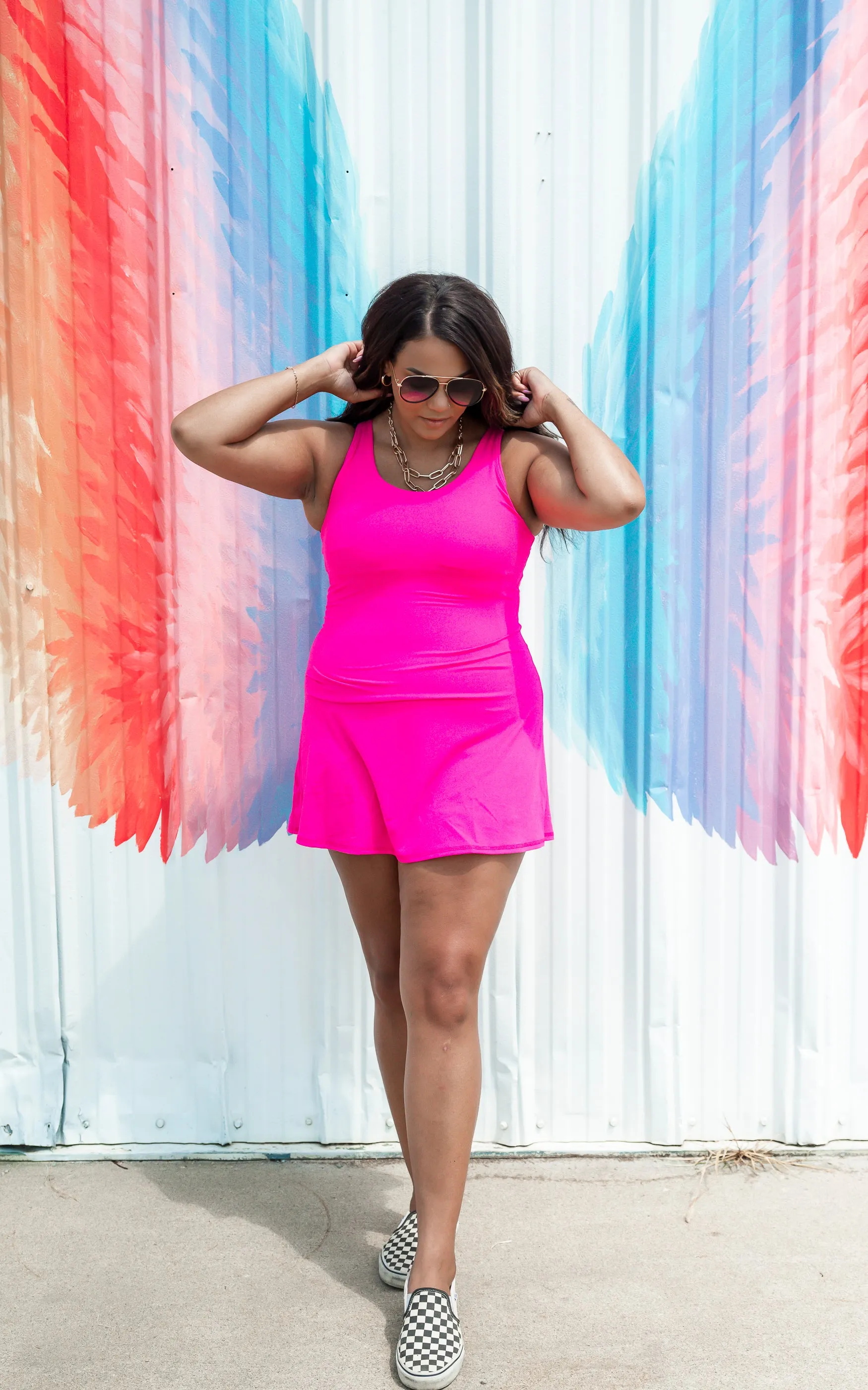 Tennis Romper Dress w/ Shorts**