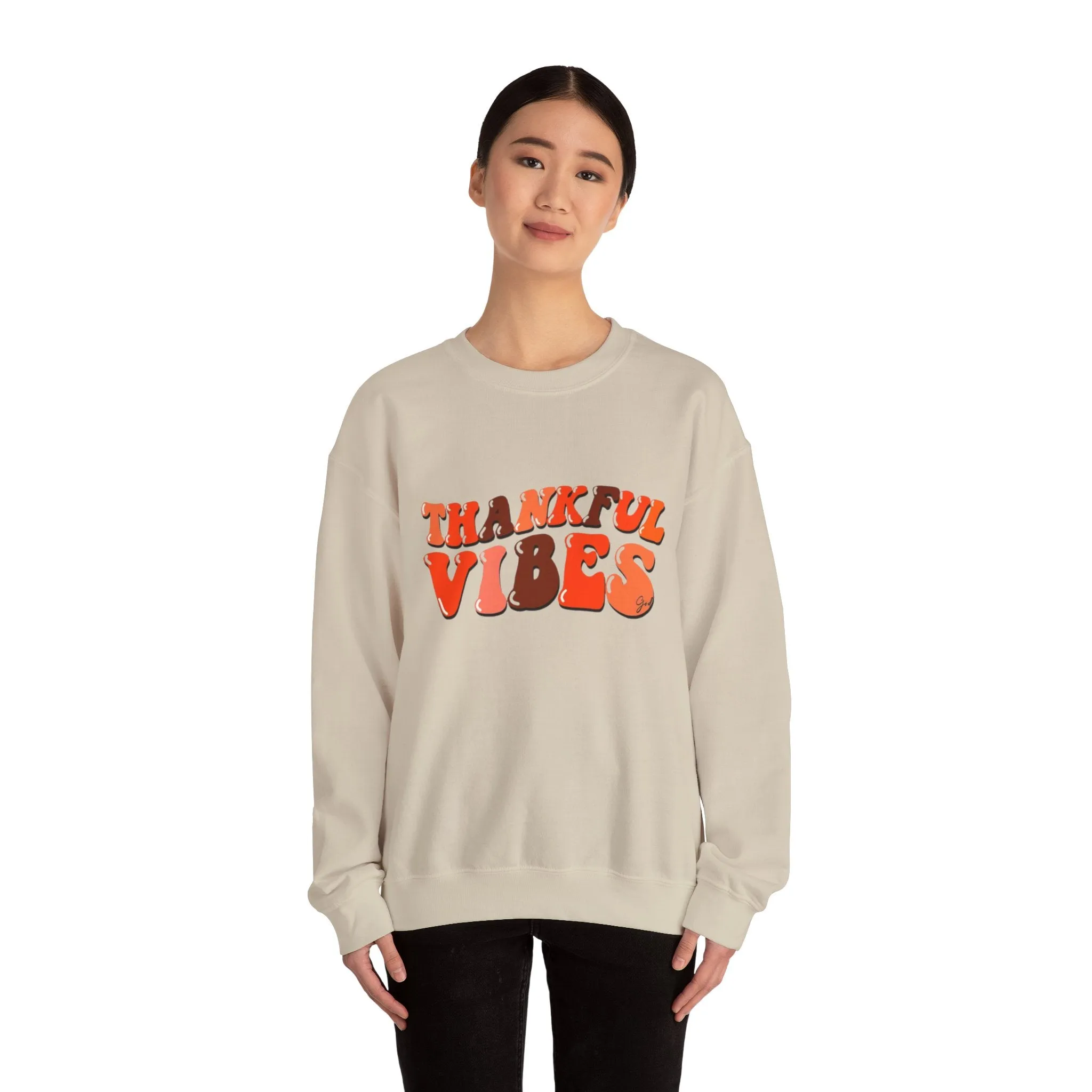 Thankful Vibes Heavy Blend™ Crewneck Sweatshirt