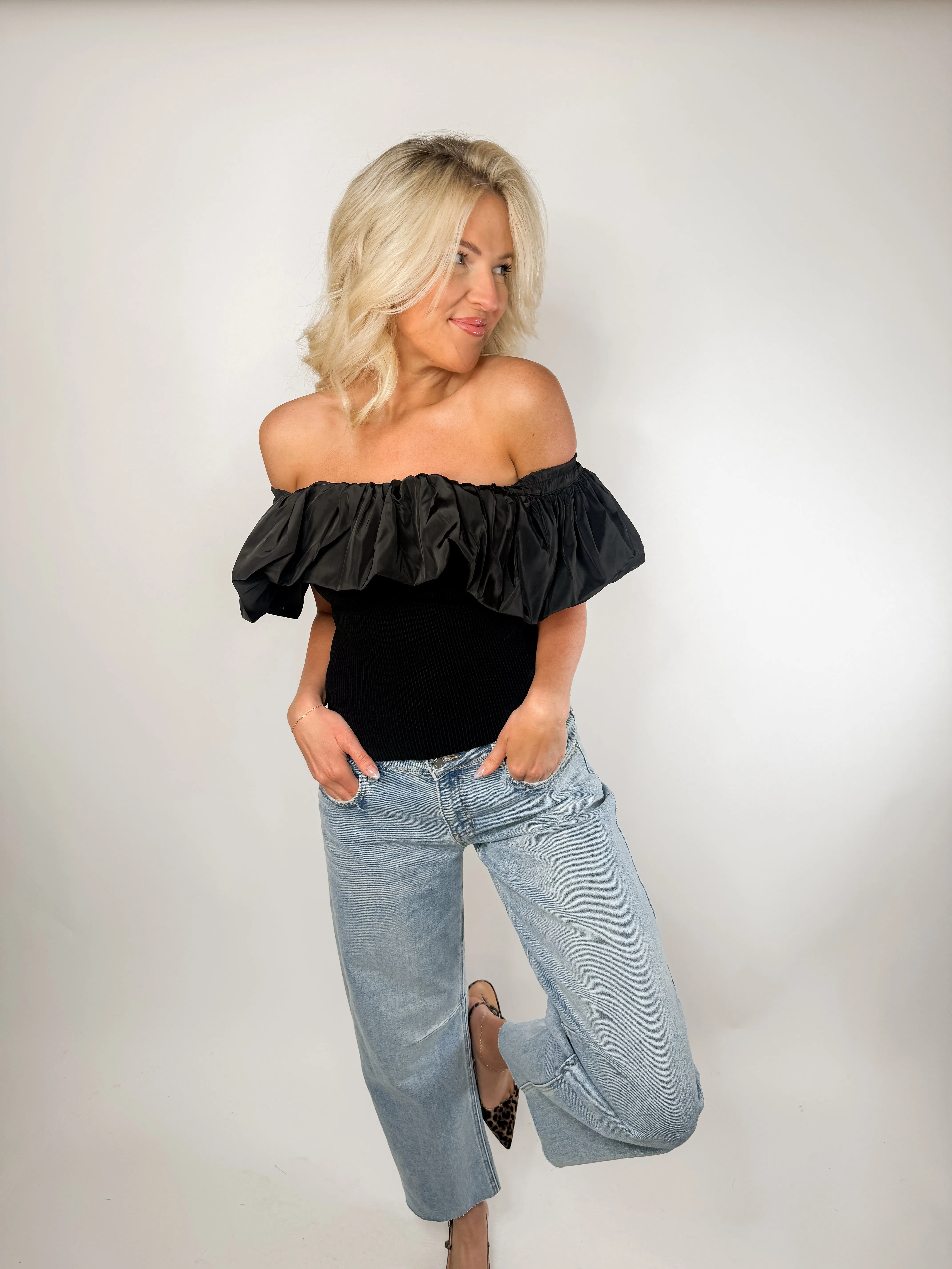 The Celeste Off-Shoulder Ruffle Top