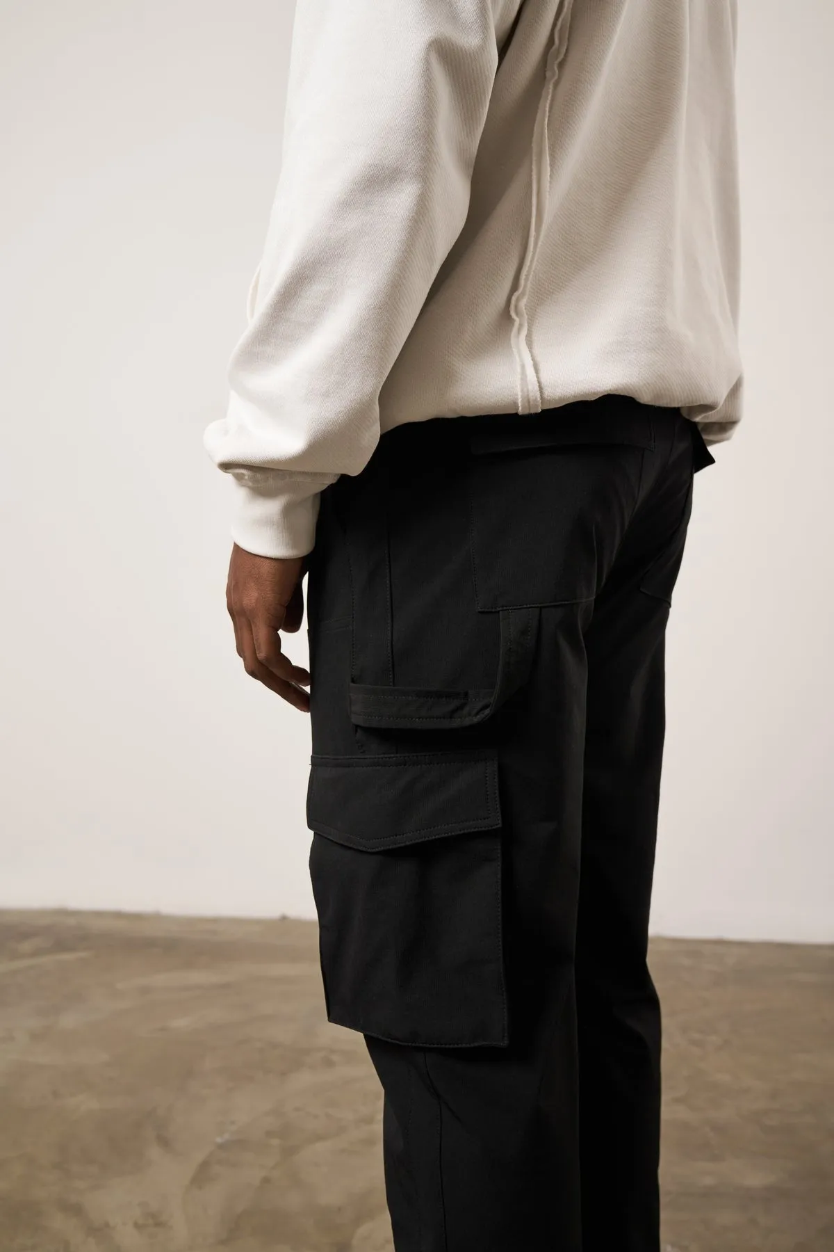 The Couture Club Technical Carpenter Cargos Black