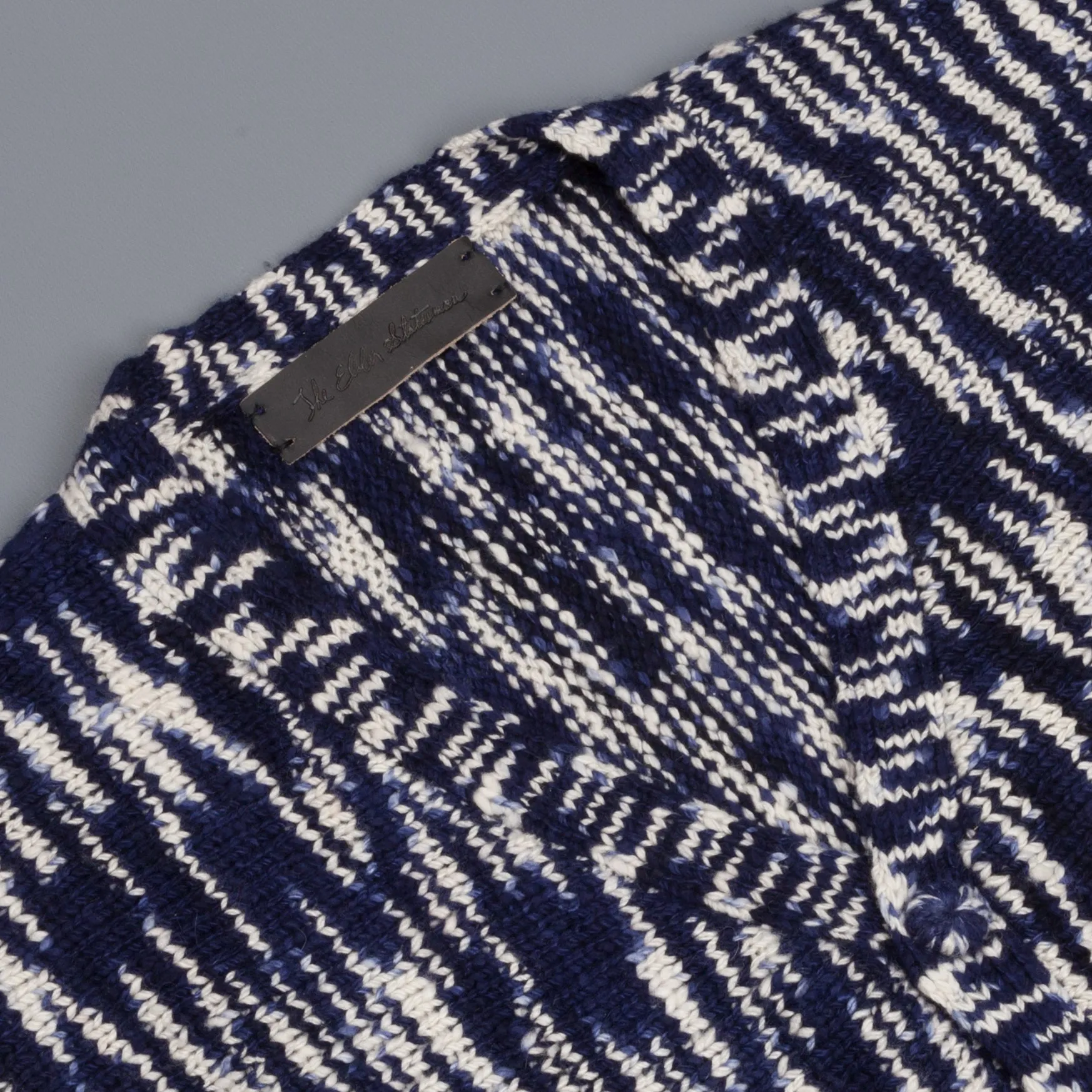 The Elder Statesman 100% Cashmere Rolo Cardigan G Blues