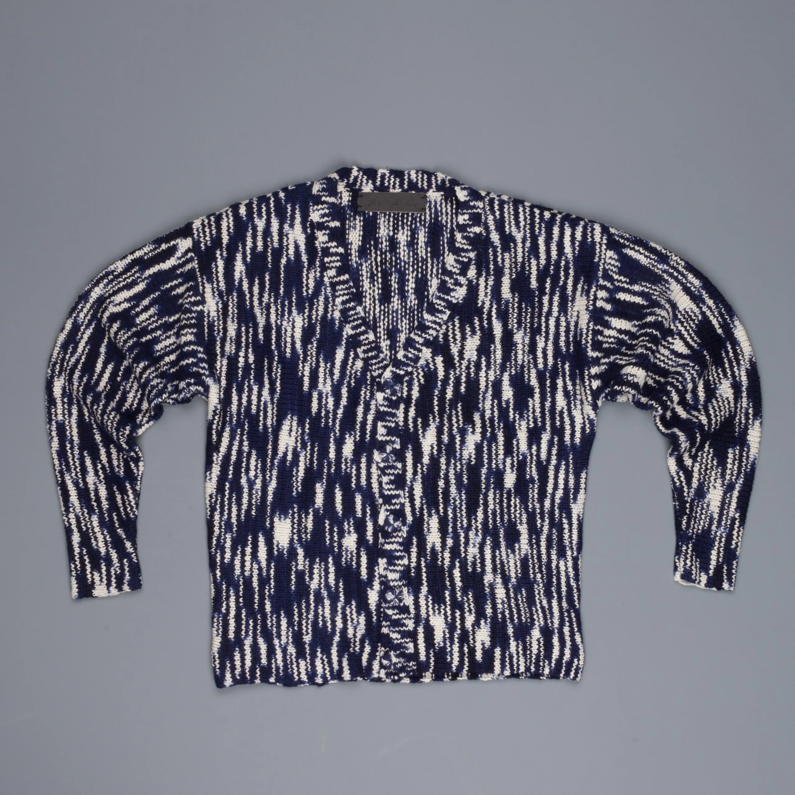 The Elder Statesman 100% Cashmere Rolo Cardigan G Blues