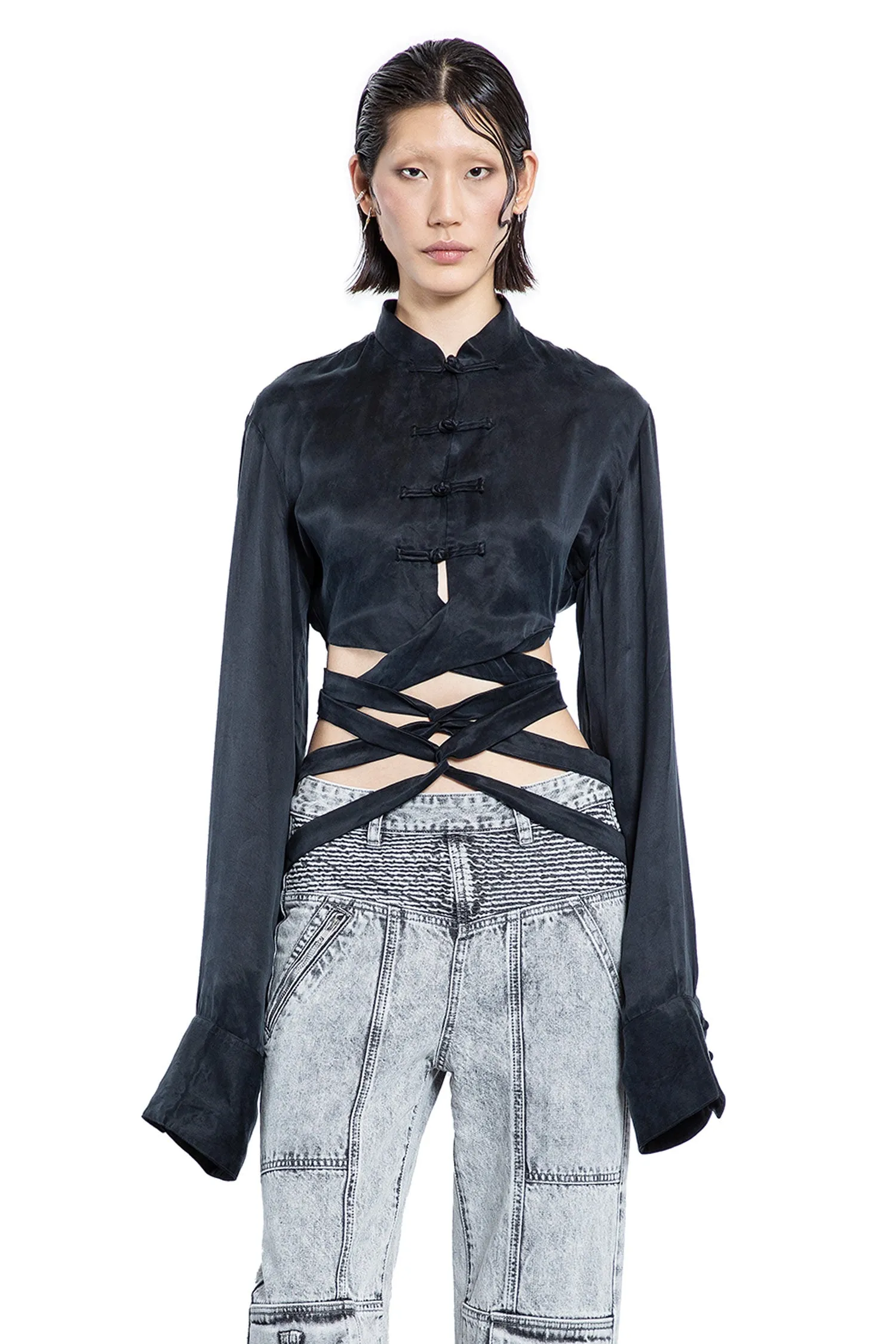 The Entwine Cupro Black Top