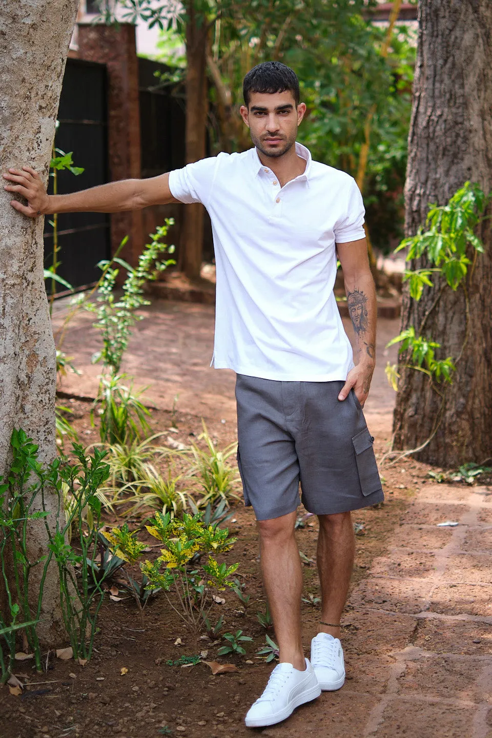 The Linen Cargo Shorts