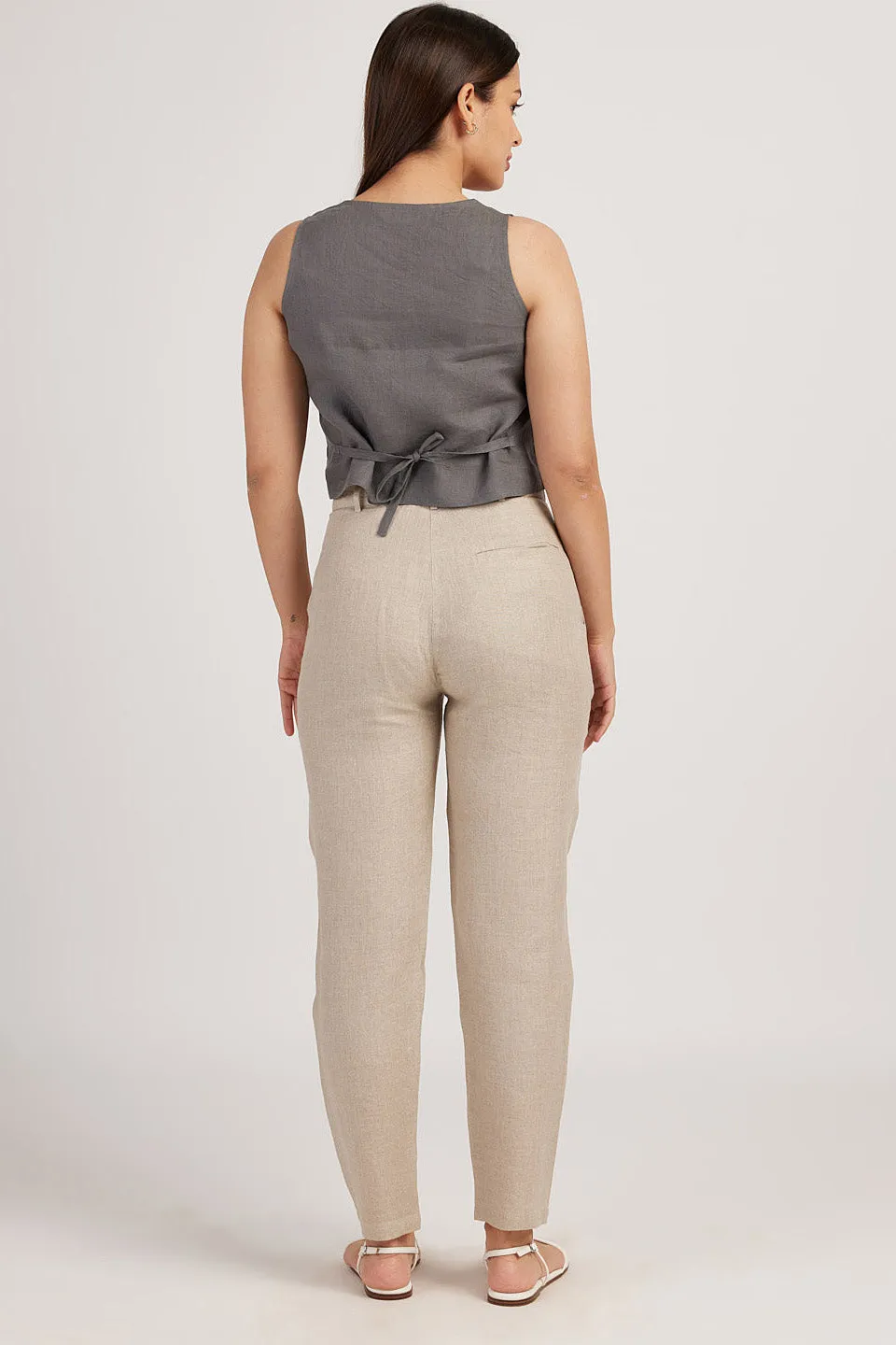 The Linen Pleated Trousers
