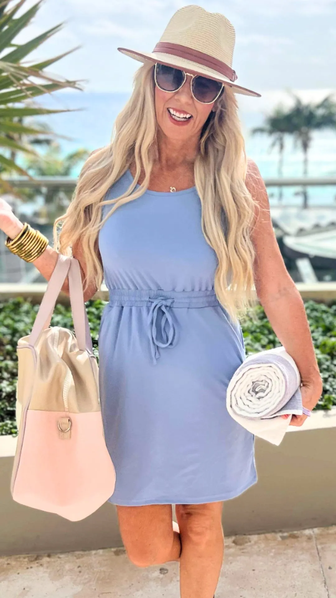 The Sophia Purple Blue Tank Dress by Salty Wave **DEAL-FINAL SALE