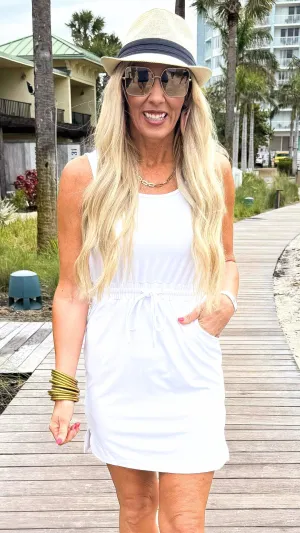 The Sophia White Tank Dress by Salty Wave *DEAL-FINAL SALE