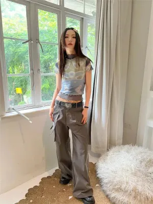 Tie Dye Mesh Top