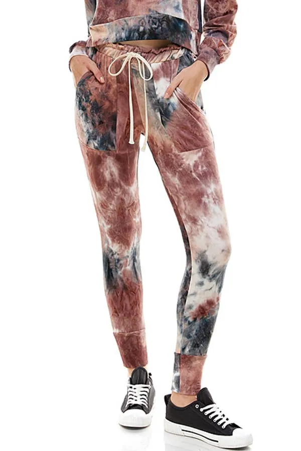 TIE DYE PRINT PERFECT BOXY FIT  (SET) 1034
