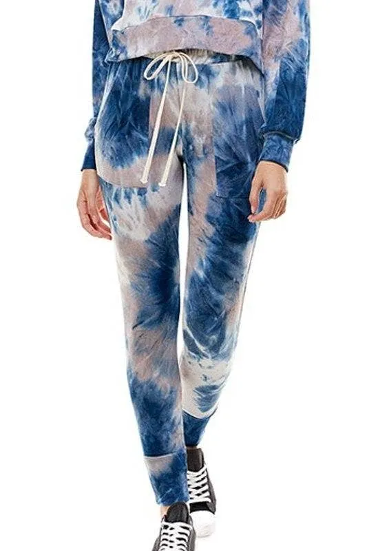 TIE DYE PRINT PERFECT BOXY FIT  (SET) 1034