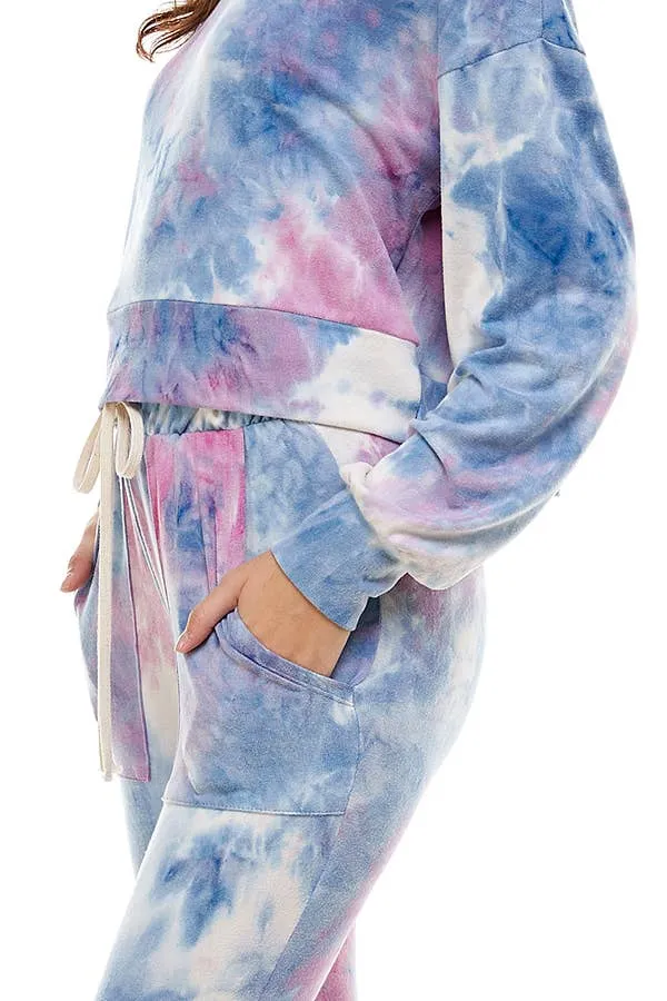 TIE DYE PRINT PERFECT BOXY FIT  (SET) 1034