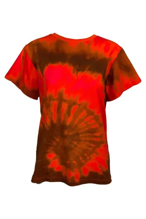 Tie Dye T-Shirt in Sepia Orange