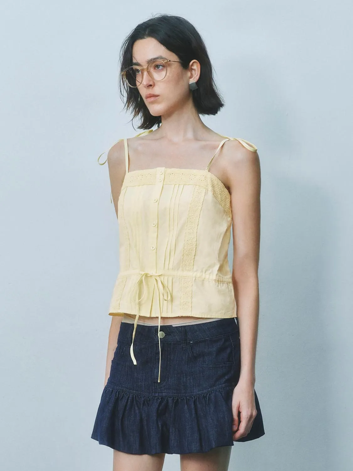 Tie Front Cami Tops