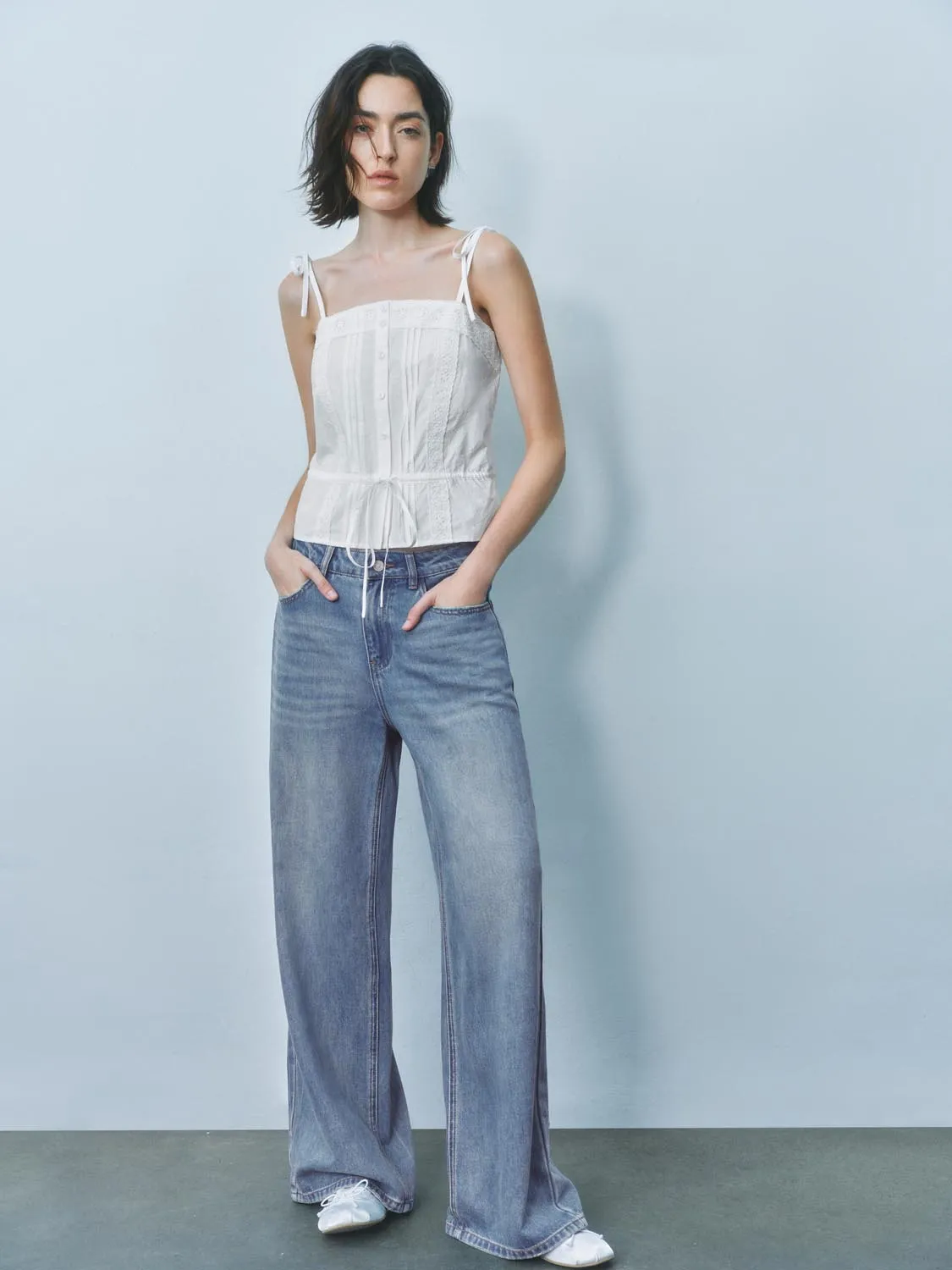 Tie Front Cami Tops