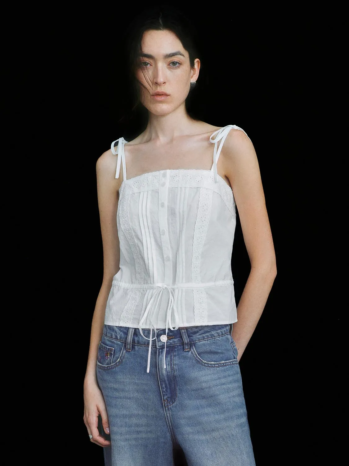 Tie Front Cami Tops