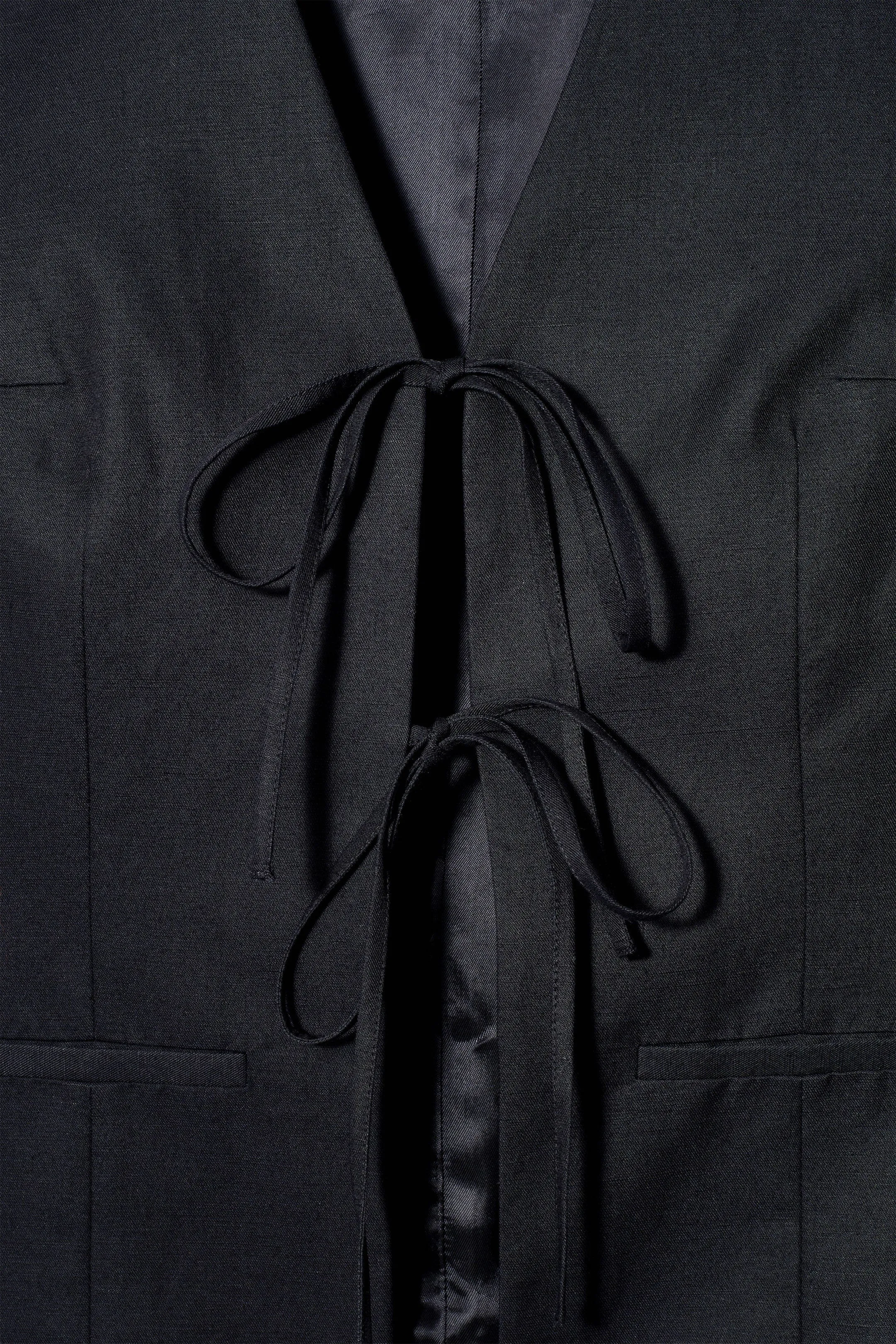 Tie-front waistcoat