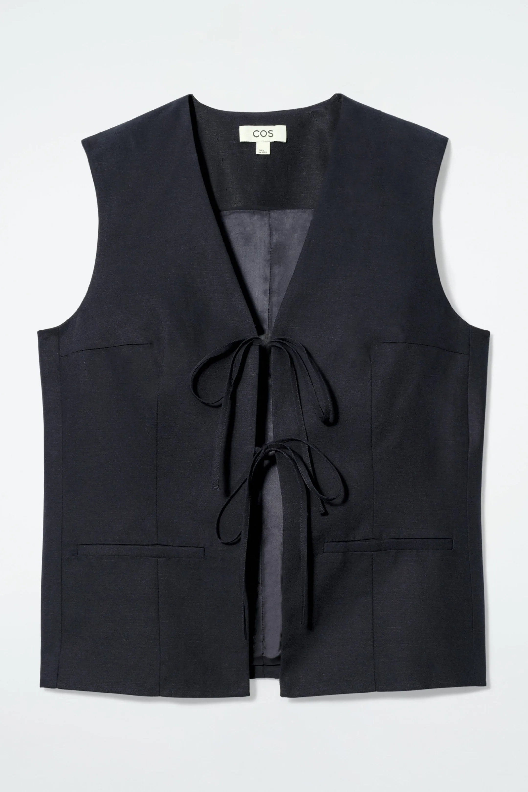 Tie-front waistcoat