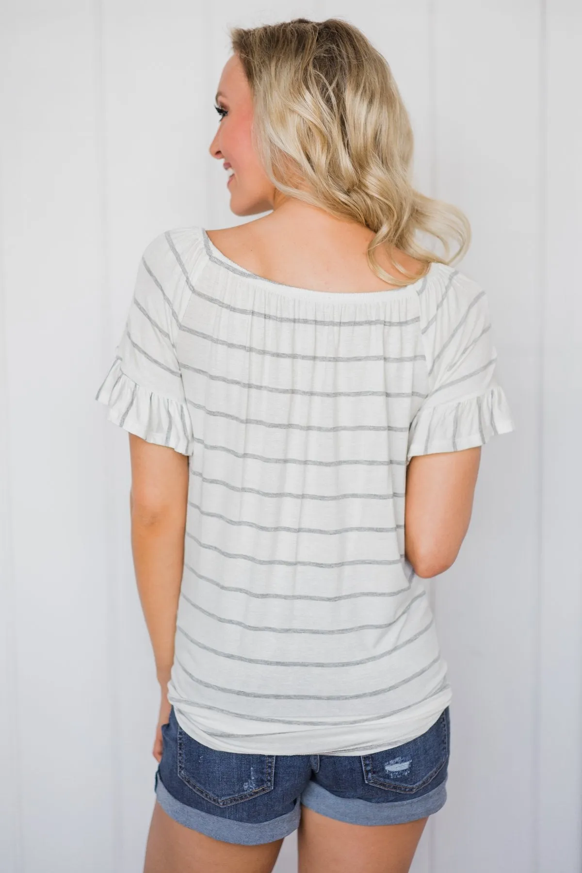 Tied Up in Summer Striped Top