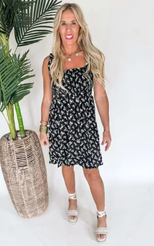 Time to Sightsee Sleeveless Floral Woven Dress - Final Sale**