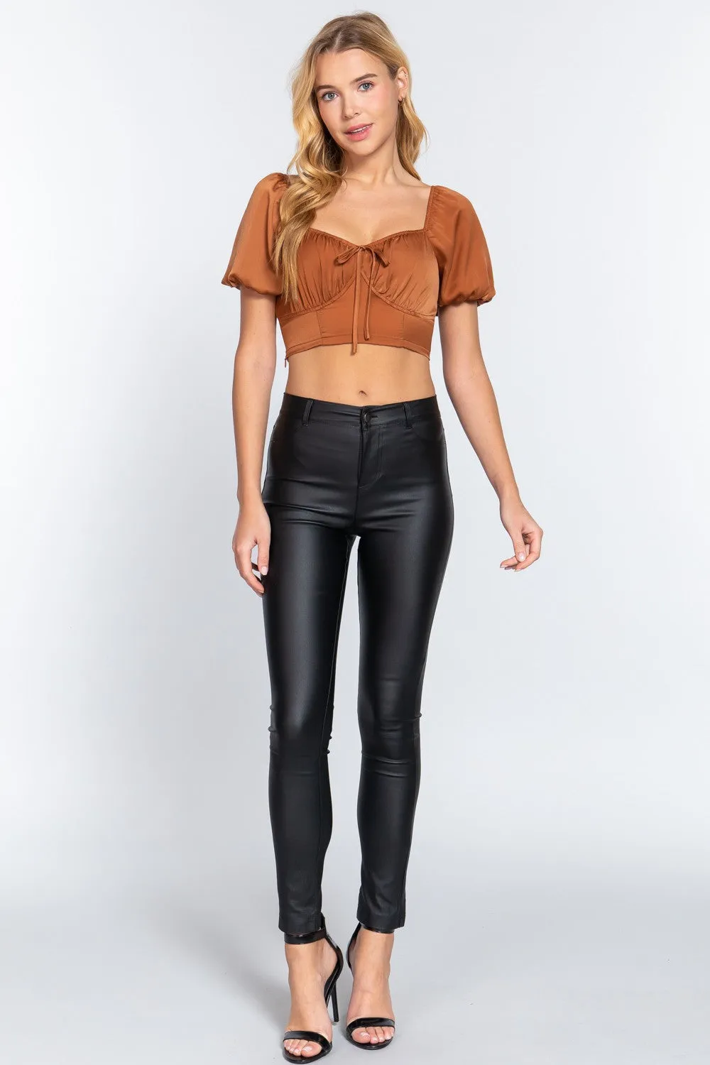 Toasted Caramel Tie-Top