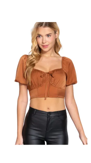Toasted Caramel Tie-Top