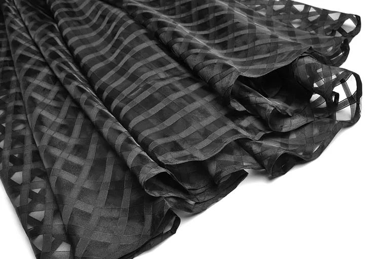 Toni Lace up Plaid Ball Dress