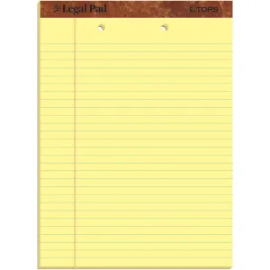 TOPS 2-Hole Top Punched Legal Pad