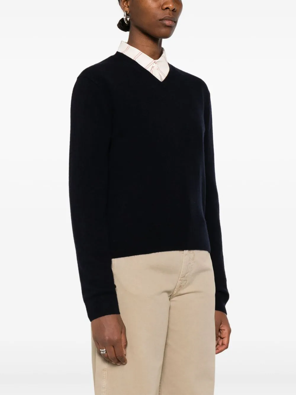 Toteme Main Cashmere V Necked tröja