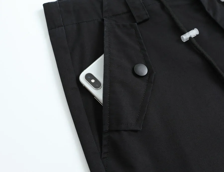 Trendy Low-Waisted Cargo Pant Featuring Whiskering and Flap Pockets