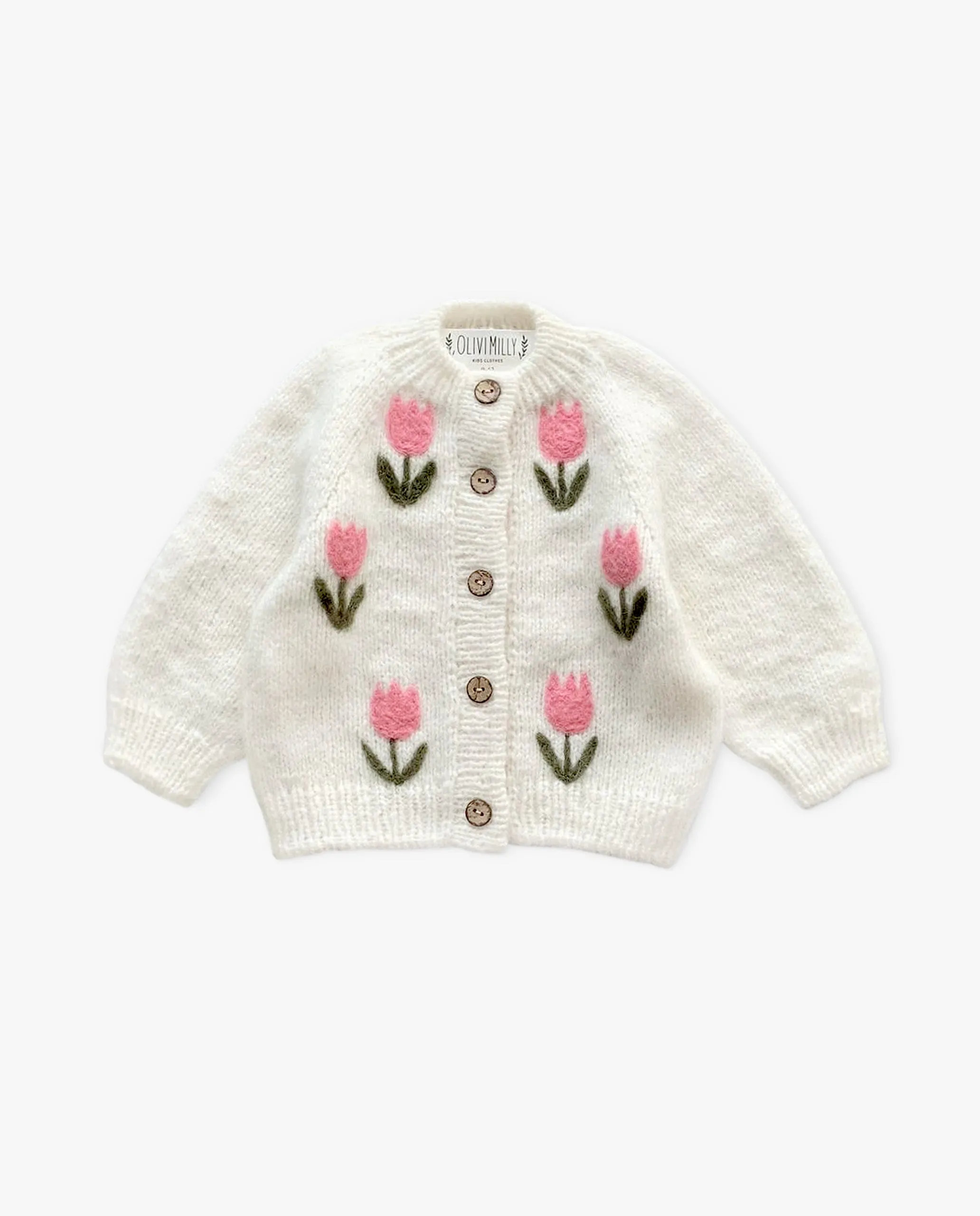 Tulips Cardigan | Off white