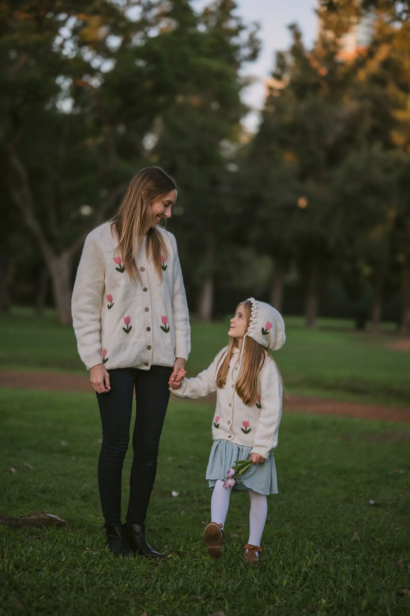 Tulips Cardigan | Off white