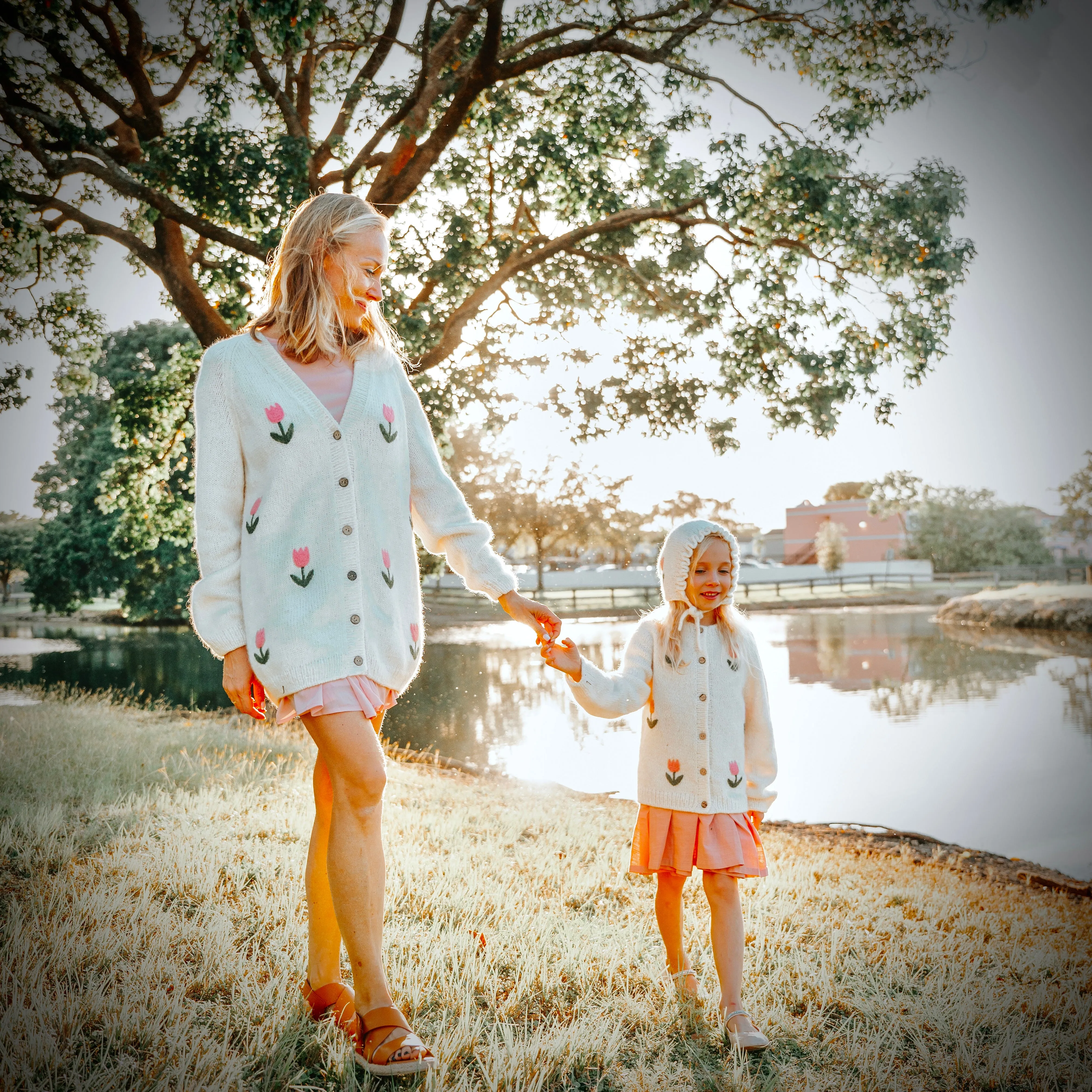 Tulips Cardigan | Off white