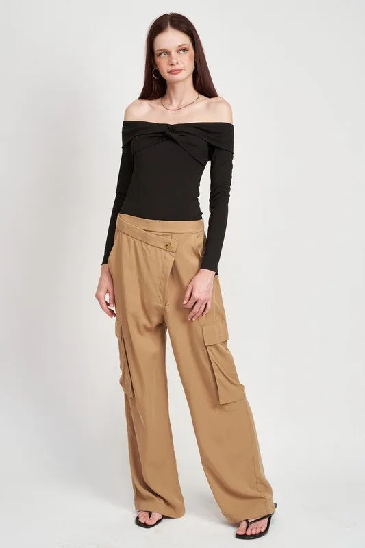 Twisted Off The Shoulder Bodysuit