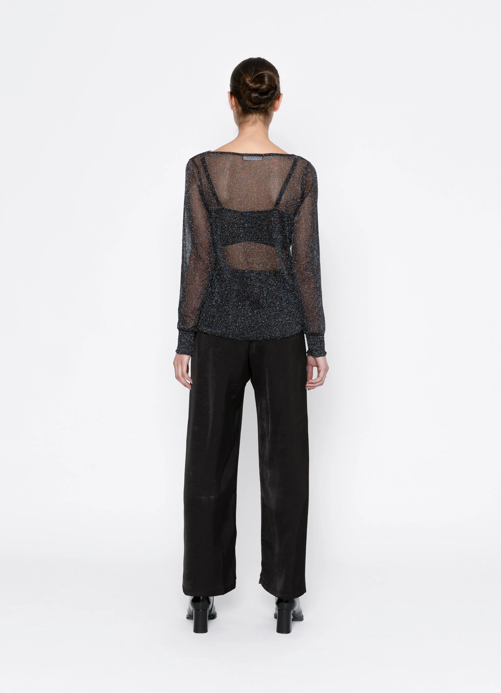 Two by Two Solari Top - Silver Lurex