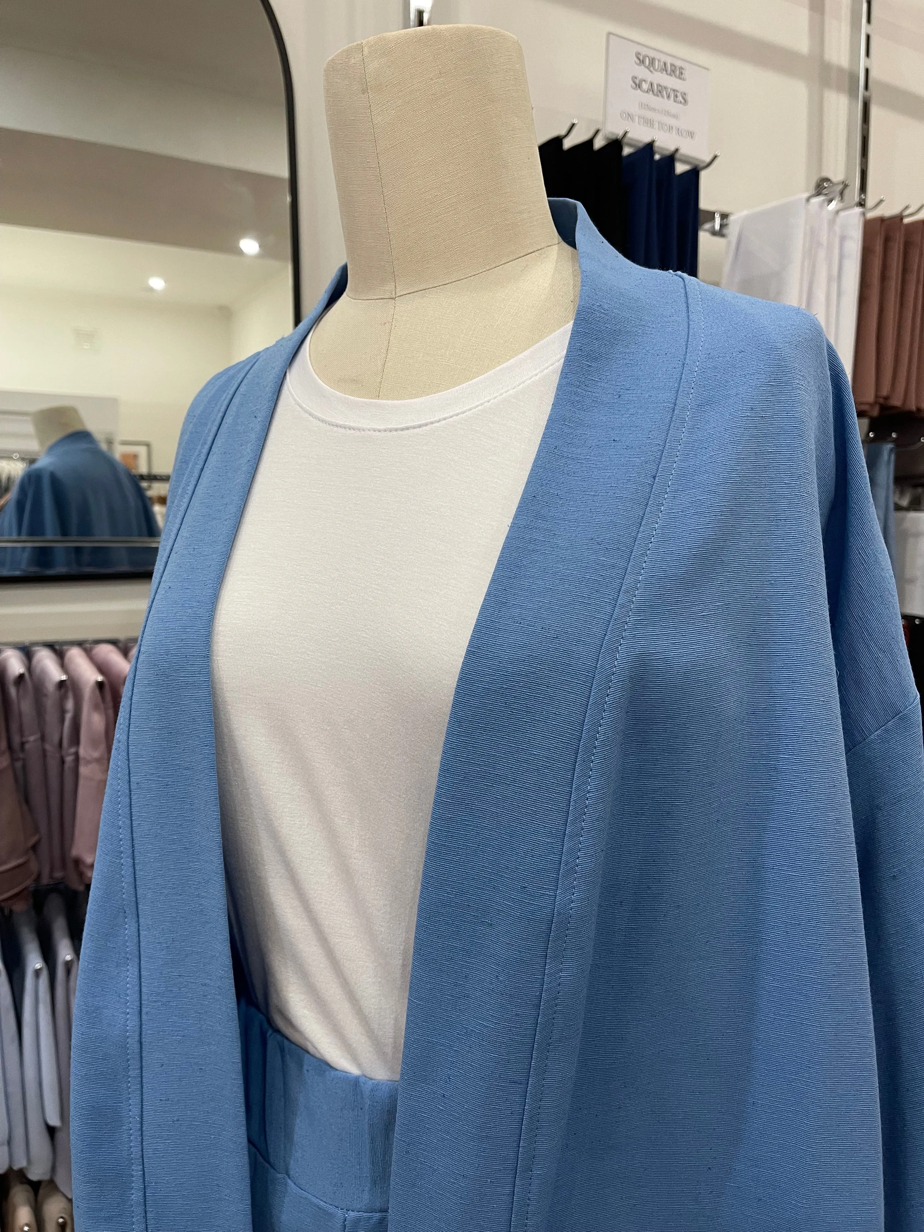 Two-Piece Linen Set - Blue