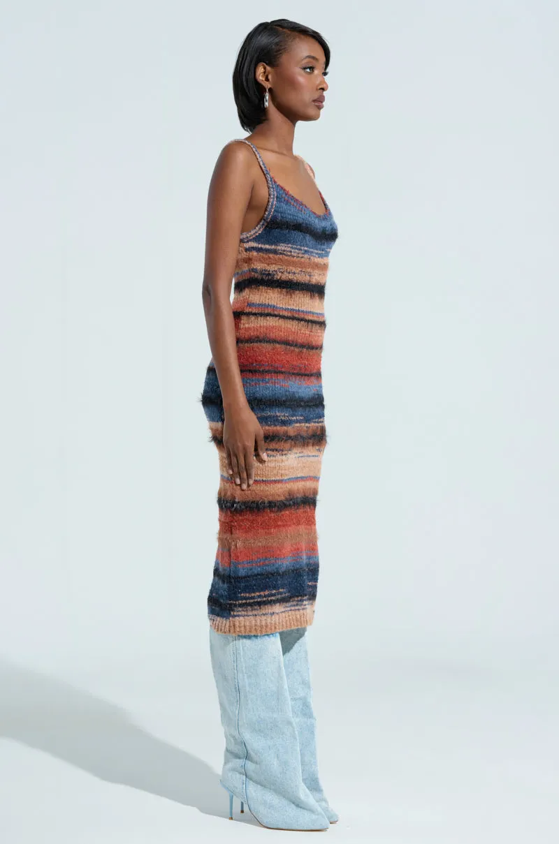 UP ALL NIGHT MIDI DRESS