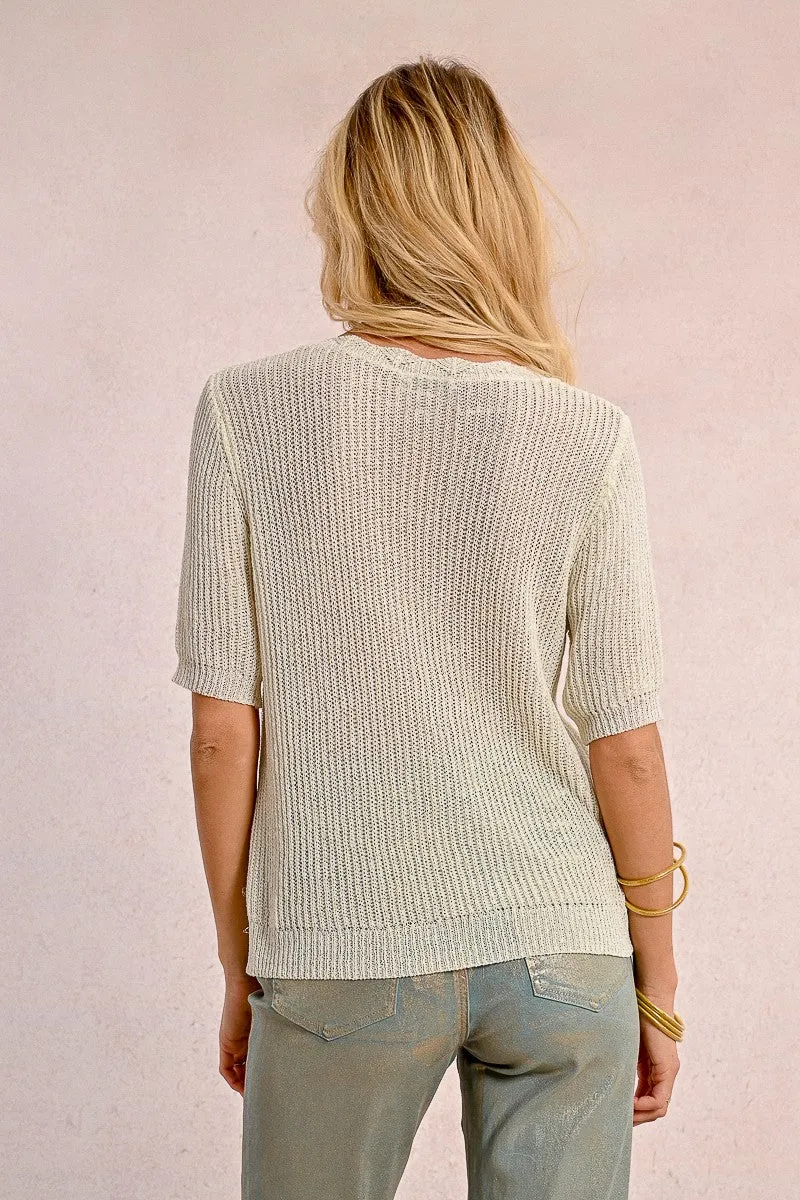 V-NECK KNIT SWEATER