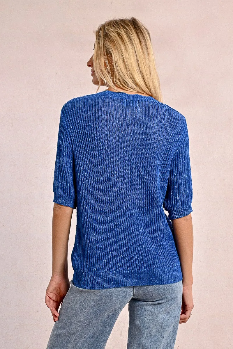 V-NECK KNIT SWEATER