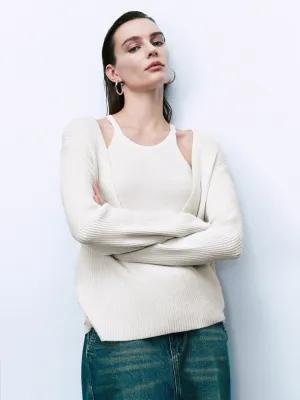 V-Neck Knitted Cardigans