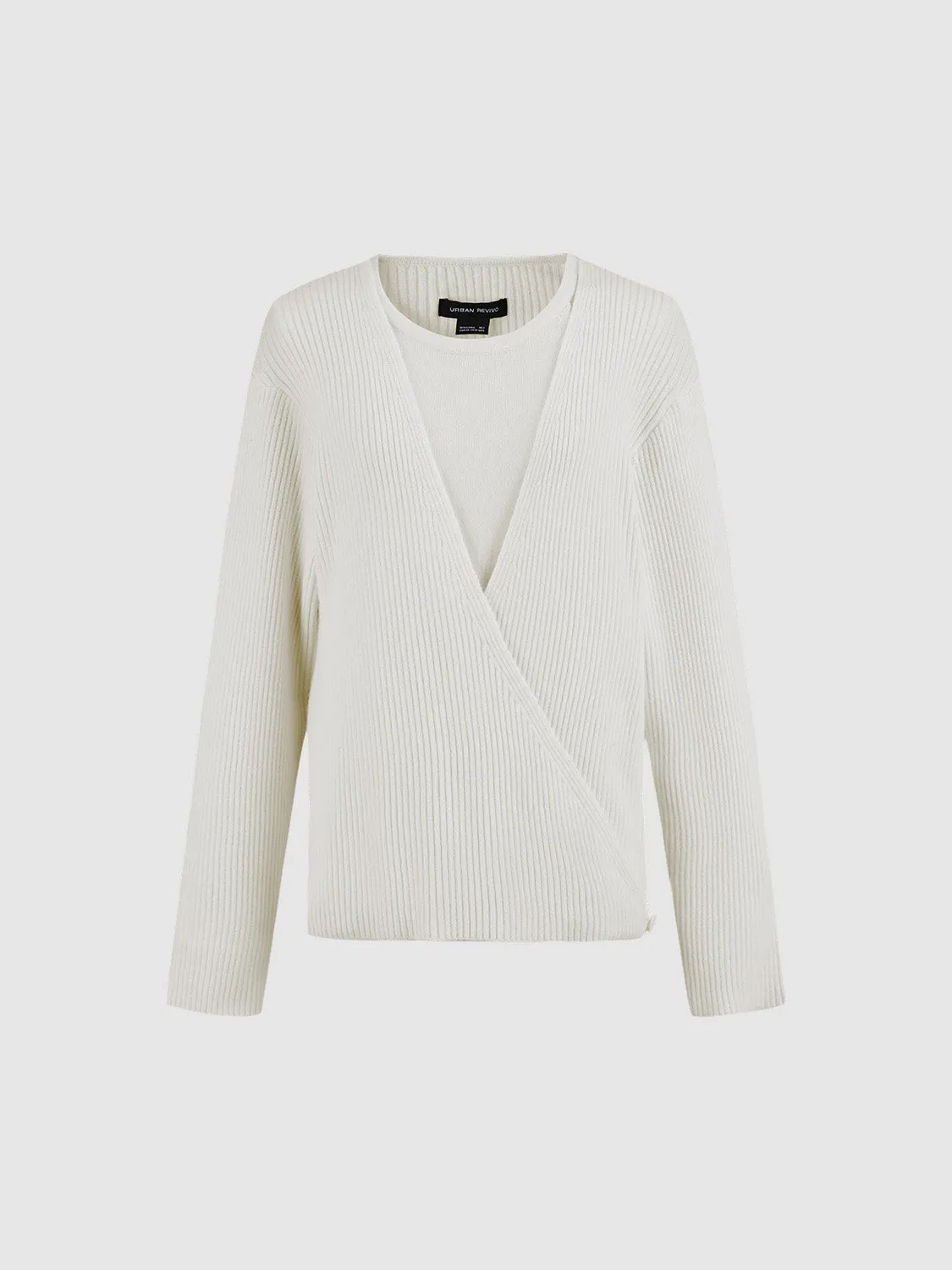 V-Neck Knitted Cardigans