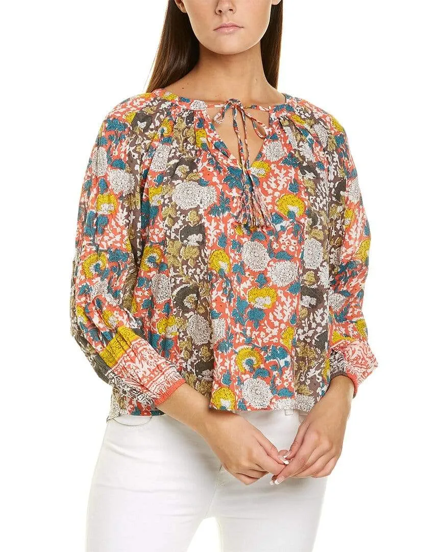 Velvet - Paz Raglan top in Multi
