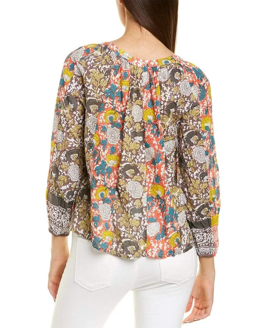 Velvet - Paz Raglan top in Multi