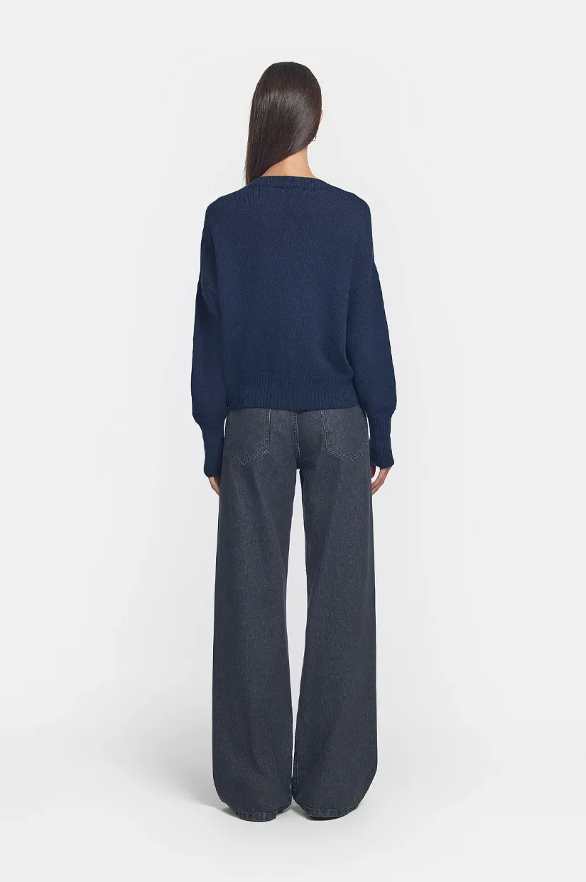 Viktoria & Woods Hart Merino Cardigan - Eclipse Marle
