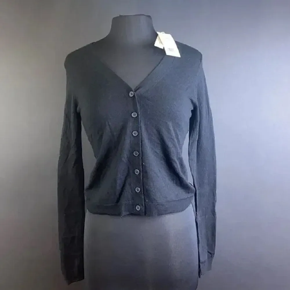 Vince Womens Lightweight Wool-Blend Cardigan-Small