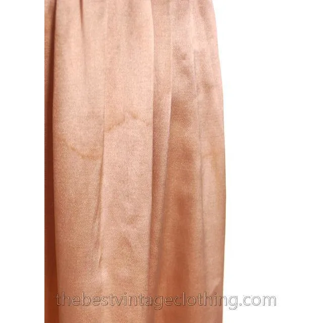 Vintage 1920s Dress Gold Silk Satin Fantastic Lace Collar Soutache Medium Downton Abbey S- M