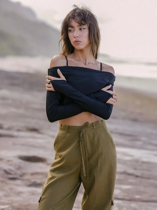 Walk With Me Cargo Pants (Avocado)