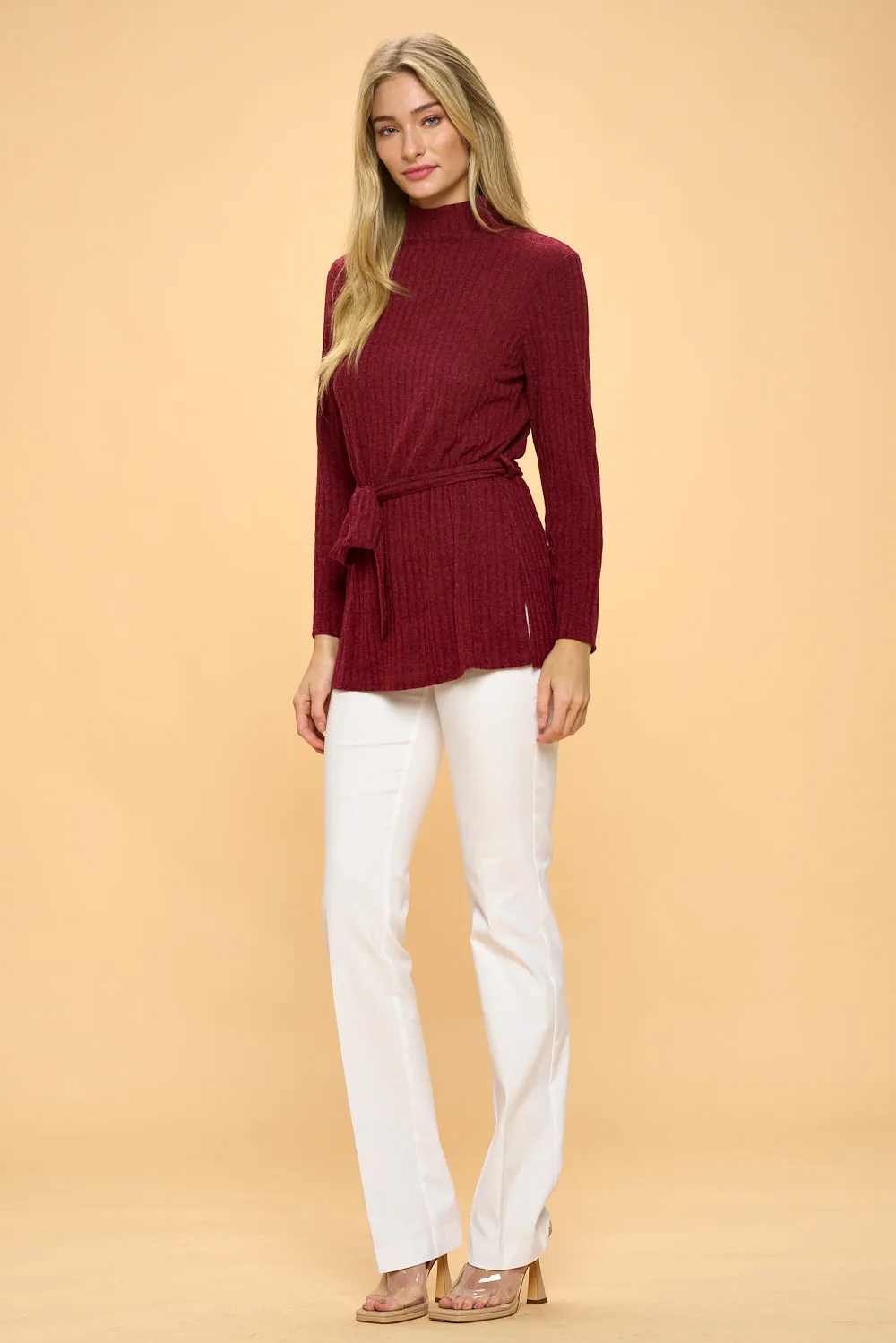WIDE BAND SIDE TIE WRAP TOP