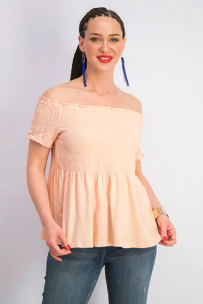 Women Off,The,Shoulder Tops, Coral Brand: Old navy