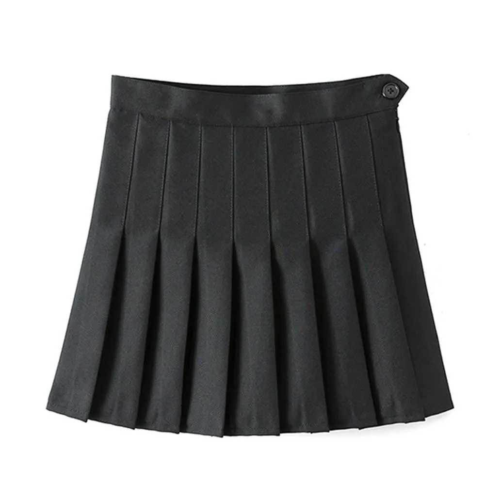 Women Summer Skirt Casual Cute Above Knee Polyester Mini Short Skirts Woman Skirt Saia Minirock Spring Winter