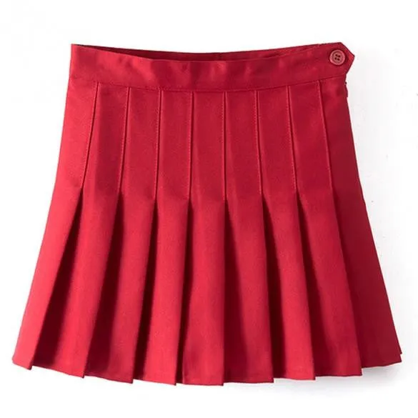 Women Summer Skirt Casual Cute Above Knee Polyester Mini Short Skirts Woman Skirt Saia Minirock Spring Winter
